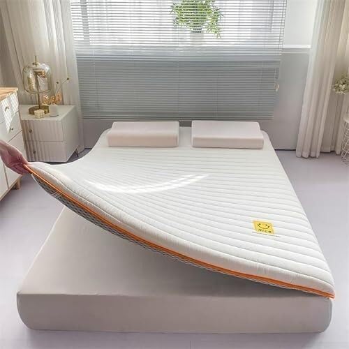 Un materasso futon giapponese spesso e pieghevole, disponibile nelle misure singolo, matrimoniale, queen e king size. Ideale per dormitori, campeggio e auto. (Verde, 80 x 190 cm)