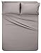 Amazon Brand – Pinzon 300 Thread Count Percale Cotton Sheet Set - King, Platinum