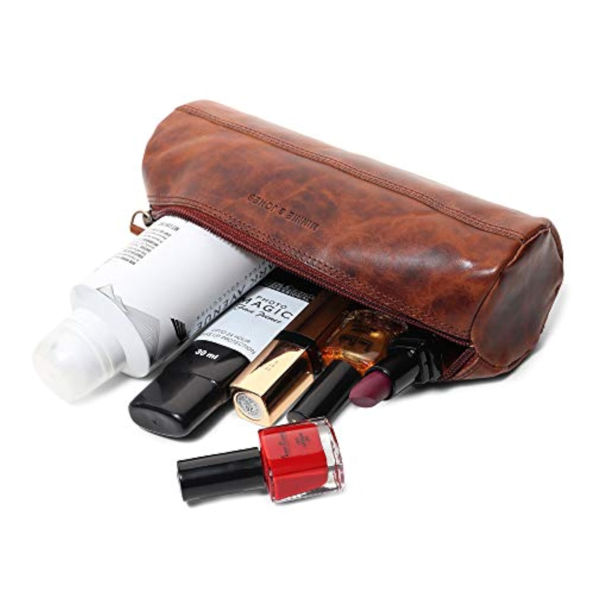 Premium Full Grain Leather Multipurpose Pouch, Travel Organizer