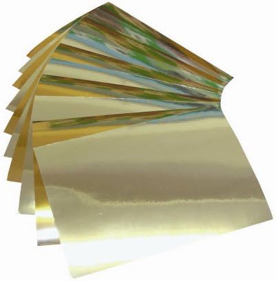 30 Sheets of A4 Mirror Board - Shimmering Mirror Finish - 15 Silver and 15 Gold (210mm x 297mm) - Ideal for Christmas and Festive Crafts, Card Making, Decorations and More