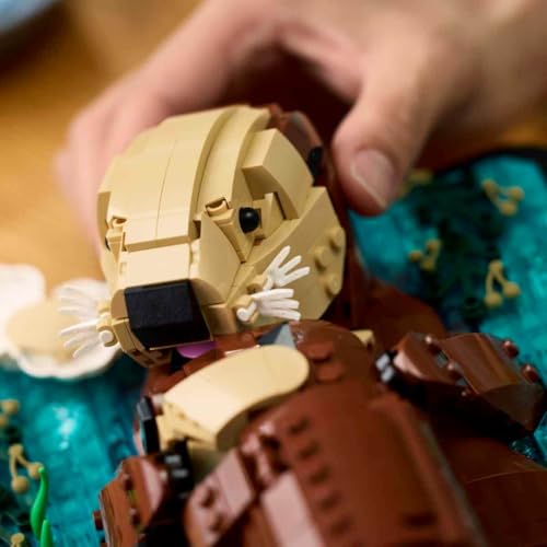Image of LEGO Ideas Floating Sea Otters - Sea Animals Building Set for Adults - Fun Home Decor - 21366