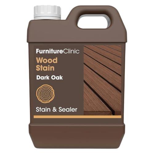 Furniture Clinic Wood Stain, Water-Based & Fast Drying, Dark Oak by Furniture Clinic - Used condition - US$43.58