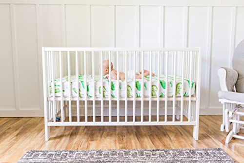 Alligator Fitted Crib Sheet, Made From Viscose From Bamboo And Spandex Material, Fits Standard Crib And Toddler Mattresses, By Florida Kid Co. #TOP1