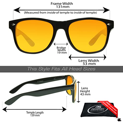 Image of proSPORT Blue Light Blocker Glasses Sleep Better Computer Screen Orange Amber