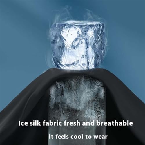 Caloset Stretch Pants, Men's Casual Trousers High Elastic Waist Straight Pants Super Stretch Ice Silk Comfort Everyday Pant3