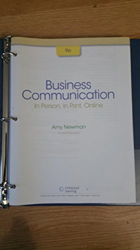 Business Communication: In Person, In Print, Online
