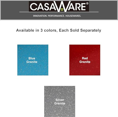 casaWare 2pc Large Flat Baking Cookie Sheet, 12.5 x 14-inch with a 1.5-inch Handle, Ceramic Non-Stick Coating (Red Granite) by casaWare - Used condition - Image 5