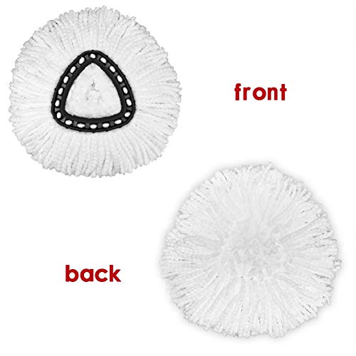 3 Pack Mop Replacement Heads for OCeda EasyWrin Spin Mop, Microfiber