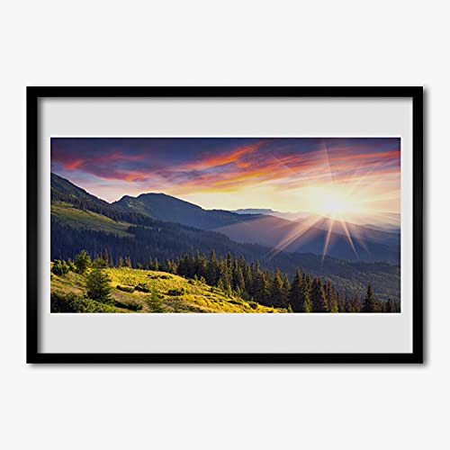 Cadre photo de montagne Tulup 70x50 cm pour habiller un mur vide