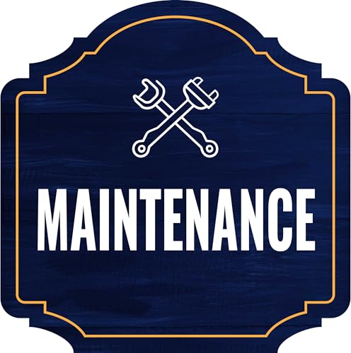 Heritage Plus Maintenance Wall or Door Sign | Office Warning Signage - Small
