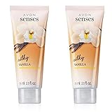 Avon Senses Silky Vanilla Antibacterial Hand Gel. Set of 2.