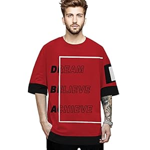 BLIVE Men’s Loose Fit Printed Oversized T-Shirt | Hip Hop Casual T-Shirt