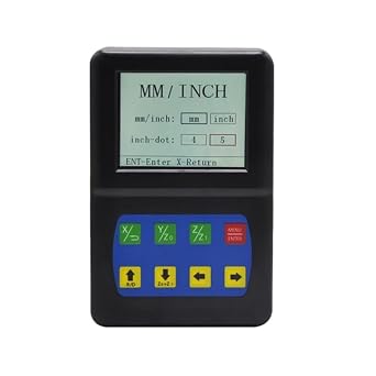 2Axis LCD DRO Mini Size Digital Readout Display Screen Monitor Multi-Function for Linear Scale Magnetic Scale Rotary Encoder Lathe Milling Bridgeport Knee Milling Drill Machine