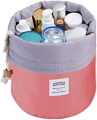 Makeup Bag, Travel Makeup Cosmetic Pouch Portable Handbag Toiletry Case Mini Makeup Train Case Cosmetic Bag Cosmetic Organizer Travel Accessories (Red)