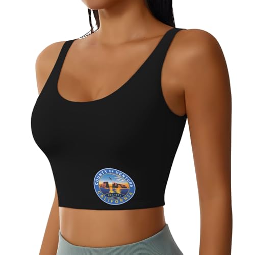 Ventura County Sports Bra for Women Yoga & Workout Black