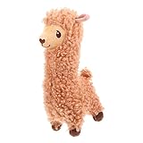HANABASS Almohada de Peluche de Alpaca Suave Juguete de Alpaca para Decoración de Cumpleaños Adorable para Día de San Valentín