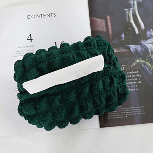 Bolsa Decorativa Para Lenços De Papel – Gaze De Bolha De Algodão Com Forro De Lona Grossa – Elegante