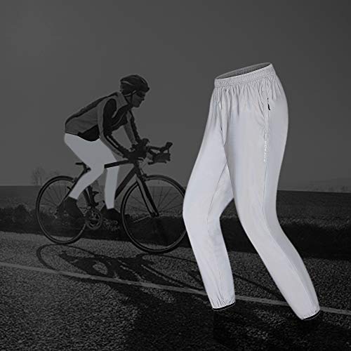 Baugger Calças de ciclismo Calças de treino reflexivas masculinas Outdoor Night Sports Calças ativas