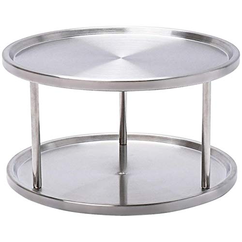 Koanhinn giratorio de acero inoxidable perezoso, giratorio, giratorio, placa de cocina, organizador, placa de mesa, especia