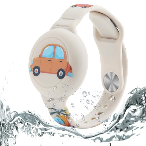 Dingfeiyu Airtag Pulsera niño Impermeable, Pulsera airtag niño, Correa...