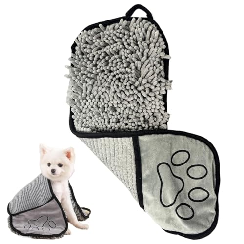 Toalla Secante Para Perros - 53 x 18 centímetros Batas Absorbentes y Lavables | Toallas De Secado Para Perros | Para Cachorros Gatos Ducha Limpieza Cristales Ventanas Puertas Lavado Casa Interior