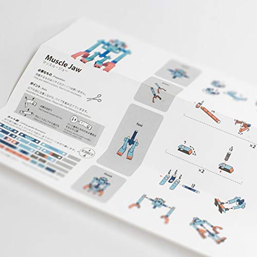 Piperoid Muscle Joe - Japanese 3D Paper Puzzle Diy Robot Kit For Kids And Origami Kit For Adults #TOP6