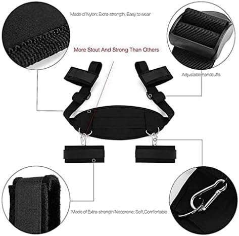 Wrist and Ankle Restraints for Couple Under Queen Bed Bondaged Restraints Kit Sex Bonding Straps for Couples Women King Bed Sexy Handcuffs BDSM Furniture Bondaged Kit Adult Set SM Toys Hoodies