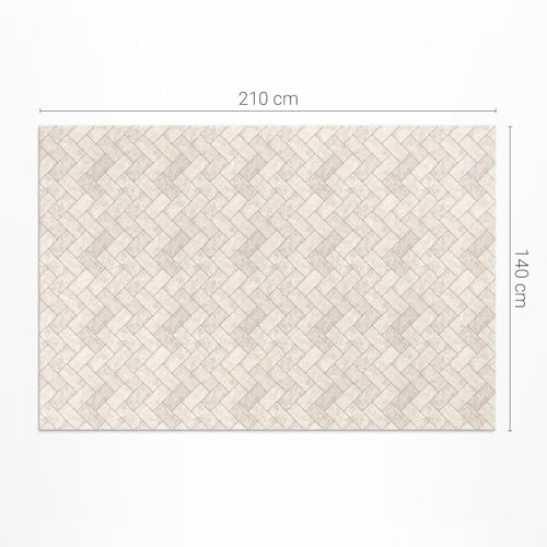 Tapis extérieur jardin imperméable vinyle résistant décoloration 140x210 - 4