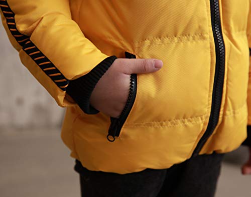 SNOW DREAMS Casaco de inverno masculino impermeável acolchoado com capuz quente para crianças, agasa