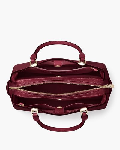 kate spade new york LEILA PEBBLED LEATHER MEDIUM TRIPLE COMPARTMENT SATCHEL