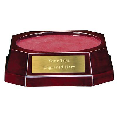 County Engraving Gold Personalised Modena Piano Finish Plinth Base Display Any Item - Enter Your Own Custom Text (Gold)