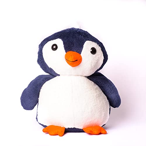 Bicho De Pelúcia Pinguim Grande Com Cachecol