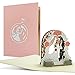 Hochzeitskarte| Pop Up Karte Hochzeit Elegant, Edel I 3D Glückwunschkarte zur Hochzeit, Geschenkideen, Hochzeitsgeschenke für Brautpaar, L21