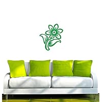 INDIGOS UG Wandtattoo Blume Weiß 120x87 Cm – Selbstklebende Wanddekoration Für Wohnzimmer, Kinderzimmer & Mehr