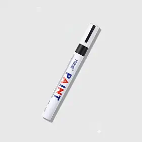 Caneta De Tinta Óleo Para Detalhes E Pintura Automotiva Pneu (Preto)