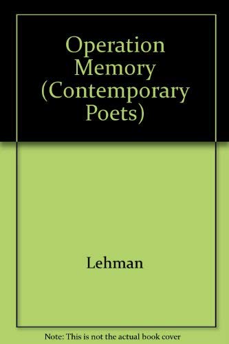 Operation Memory (Princeton Series of Contempor... 0691068488 Book Cover