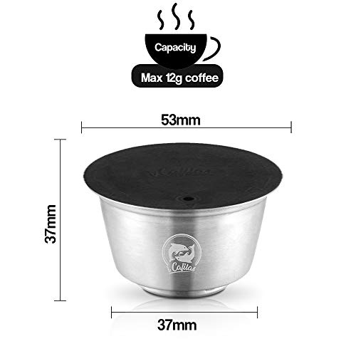 BRBHOM i Cafilas Cápsula de café reutilizável para Dolce Gusto, Lumio, capsula reutilizável com 1 co