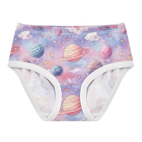 Colorful Cartoon Planets Clouds Girls Underwear Toddler 2t Cotton Girl Panties Cute Pattern Undies Kids Briefs