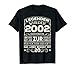 20. Geburtstag Damen Herren 20 Jahre 2002 Lustig Geschenk T-Shirt