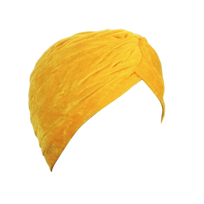 Women's Stretch Velvet Twist Pleasted Hair Wrap Turban Hat Cancer Chemo Beanie Cap Headwear-image-41