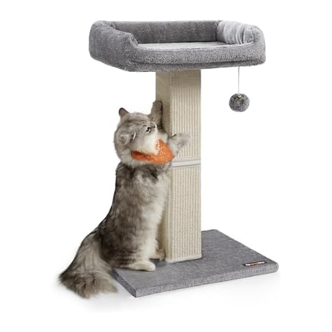 Feandrea Cat Scratching Post with Perch Cover