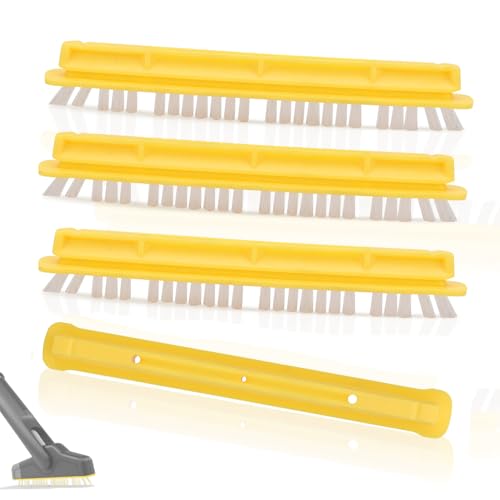 Lot de 4 Brossettes compatibles avec Brosse de Joint Kärcher XXL, série de brosses interchangeables pour Le Nettoyage hygiénique des Joints de Ciment et des Joints de carrelage