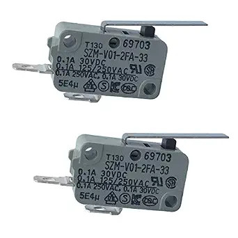 LONYE 6600JB3001C Refrigerator Dispenser Switch Replacement for LG Refrigerator SZM-V01-2FA-33 PS3529276(Normally Open)(Pack of 2)