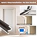 40FT Weather Stripping Door Seal, Kerf Style Foam Strip for Large Gaps, with Scraper Tool for Exterior and Interior Frames, Brown