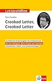  Klett Lektürehilfen Tom Franklin, Crooked Letter, Crooked Letter: Interpretationshilfe für Oberstufe und Abitur in englischer Sprache