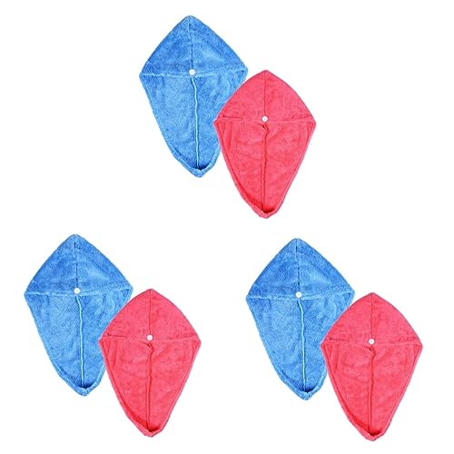 minkissy 6 Pçs Touca De Banho De Cabelo Grande Touca De Banho Toalhas De Tingimento De Cabelo Envolt