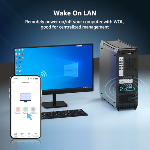 2025 New 10G Base-T PCI-e4.0 X1 Network Card, Marvell AQC113 Controller, NICGIGA 10Gb Ethernet Adapter Support WOL, 10Gbe RJ45 Port NIC Card, Windows10/11/Windows Server/Linux