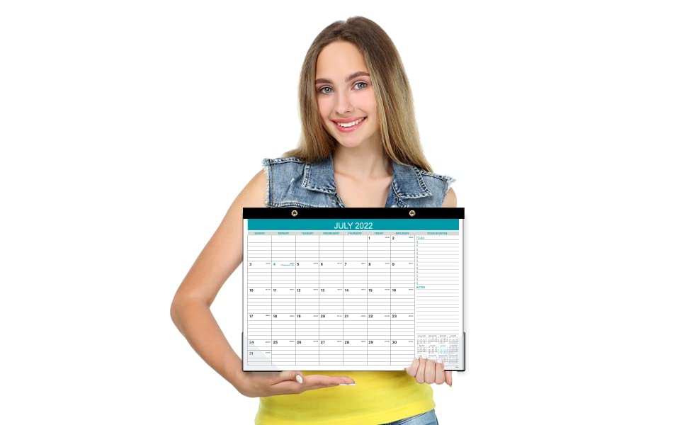 Buy Desk Calendar 20222023 18 Monthly Desk/Wall Calendar, July 2022 December 2023, 12'' X 17