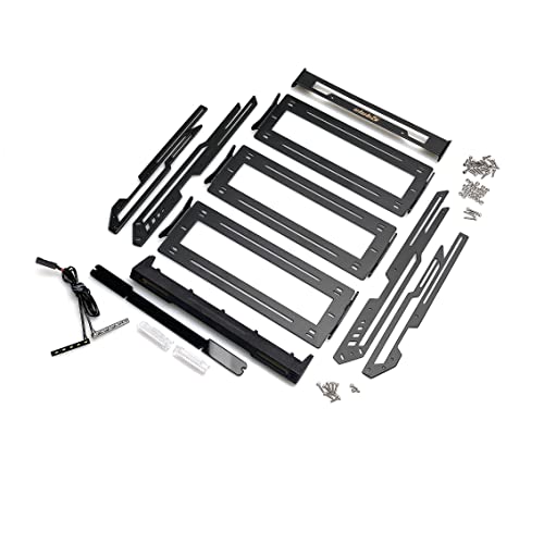 Club 5 Racing Compatible with/Replacement for Adjustable Steel Roof Rack w/Integrated LED Light Bar (V2) for TRX-4 2021 Bronco C-TRX4-093