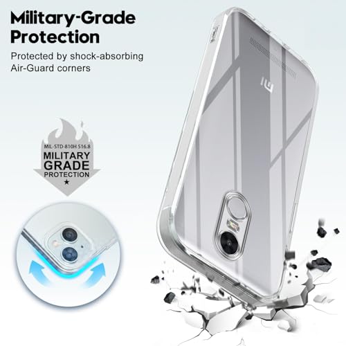 Image of Jkobi Back Cover for Xiaomi Mi Redmi Note 4 (Silicone Clear Shockproof Case with Camera Protection | Soft and Flexible | Transparent)